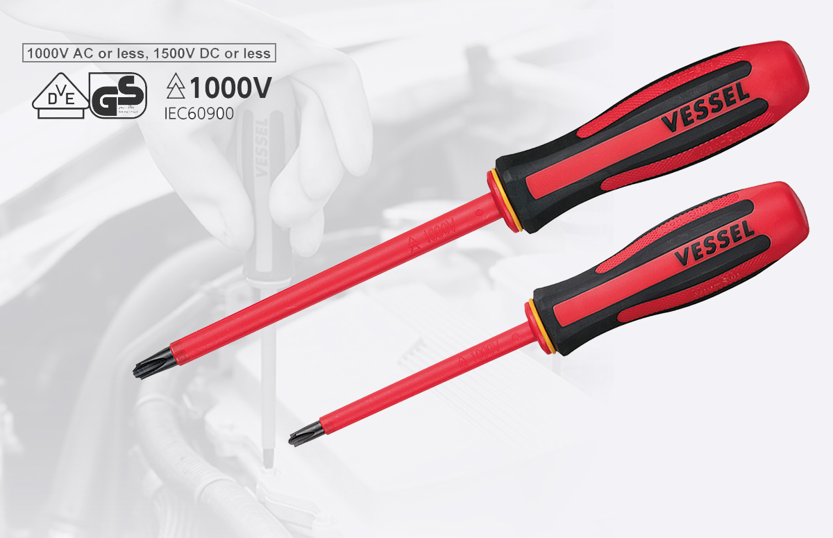MEGADORA Insulated Screwdrivers Series certified by VDE